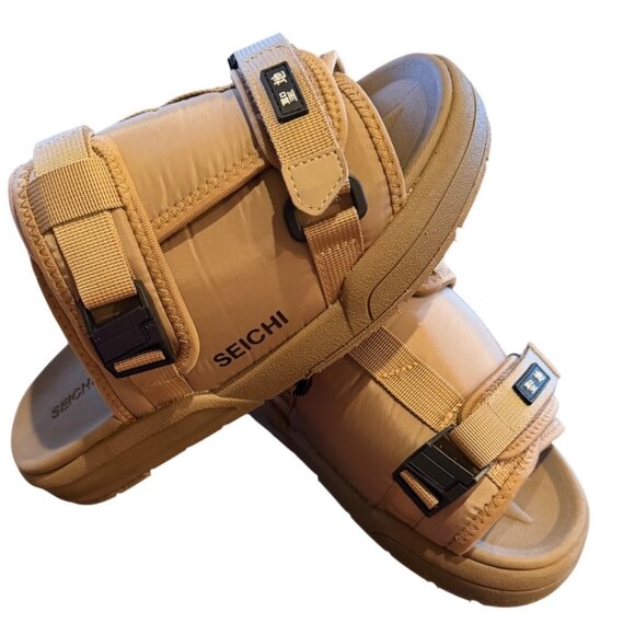 SEICHI Mens Tan Slide Sandals Size 9 New In Box main image 14